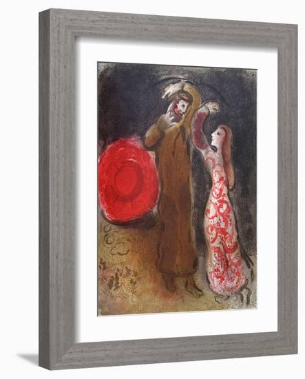 Bible: Rencontre De Ruth Et De Booz-Marc Chagall-Framed Premium Edition