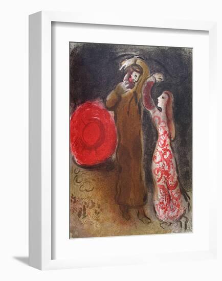 Bible: Rencontre De Ruth Et De Booz-Marc Chagall-Framed Premium Edition