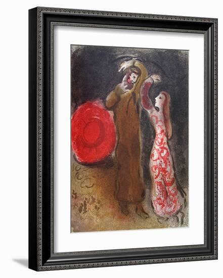 Bible: Rencontre De Ruth Et De Booz-Marc Chagall-Framed Premium Edition