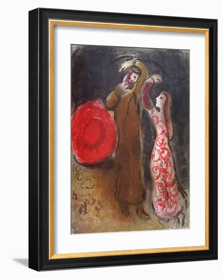 Bible: Rencontre De Ruth Et De Booz-Marc Chagall-Framed Premium Edition