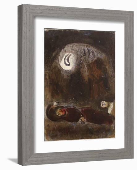 Bible: Ruth aux Pieds de Booz-Marc Chagall-Framed Premium Edition