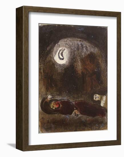 Bible: Ruth aux Pieds de Booz-Marc Chagall-Framed Premium Edition