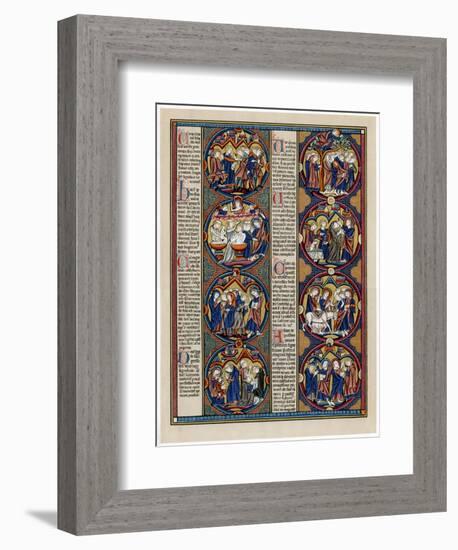 Bible Scenes, Late 13th Century-null-Framed Giclee Print