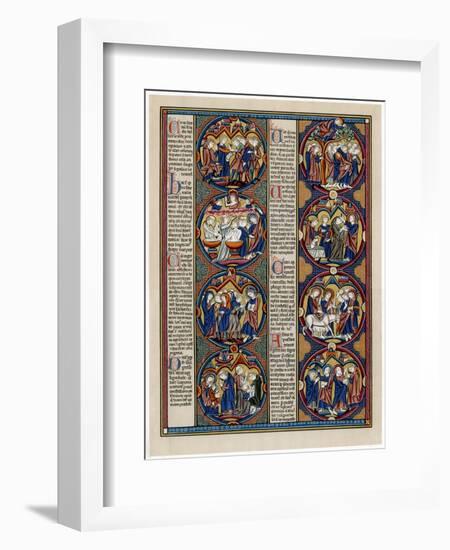 Bible Scenes, Late 13th Century-null-Framed Giclee Print