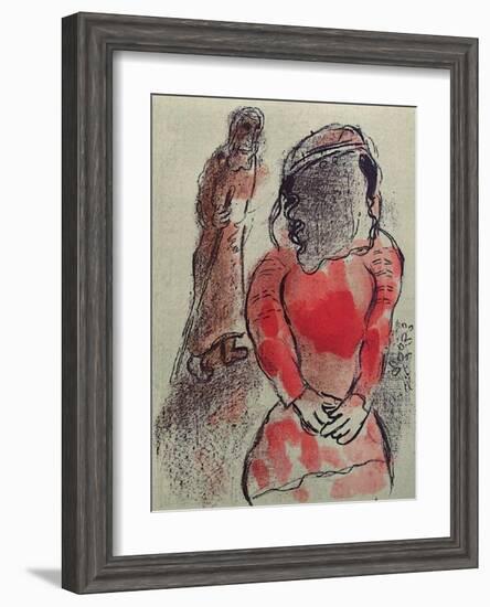 Bible: Tamar Belle-Fille de Judas-Marc Chagall-Framed Premium Edition