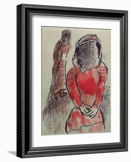 Bible: Tamar Belle-Fille de Judas-Marc Chagall-Framed Premium Edition