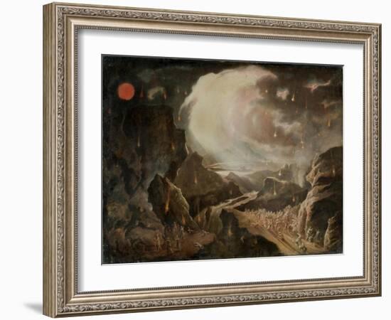 Biblical Destruction Scene-John Martin-Framed Giclee Print