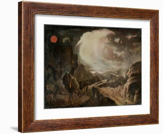 Biblical Destruction Scene-John Martin-Framed Giclee Print