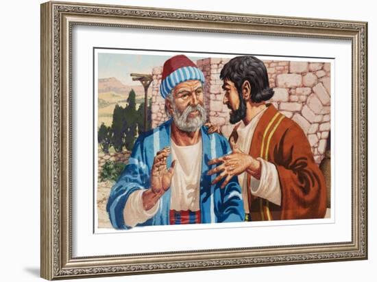 Biblical Scene-Pat Nicolle-Framed Giclee Print