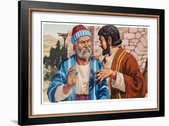 Biblical Scene-Pat Nicolle-Framed Giclee Print