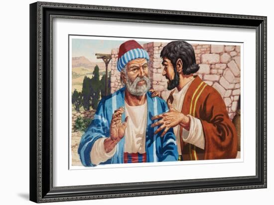 Biblical Scene-Pat Nicolle-Framed Giclee Print