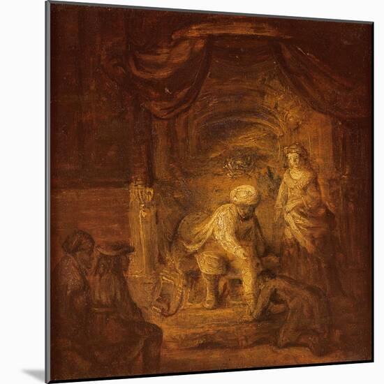 Biblical Scene-Rembrandt van Rijn-Mounted Giclee Print