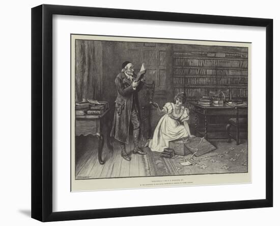 Bibliomania, in the Exhibition of the Royal Institute of Painters in Water Colours-George Goodwin Kilburne-Framed Giclee Print