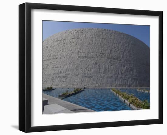 Bibliotheka Alexandrina, the New Library in Alexandria, Egypt, North Africa, Africa-Ethel Davies-Framed Photographic Print