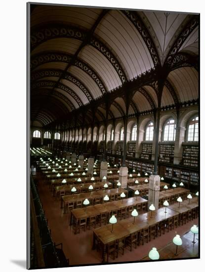 Bibliotheque Sainte-Geneviève, Reading Room, Paris, France-null-Mounted Photographic Print