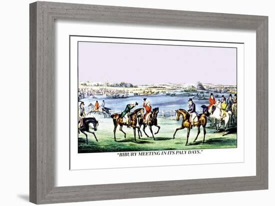 Bibury Meeting in Its Paly Days-Henry Thomas Alken-Framed Art Print