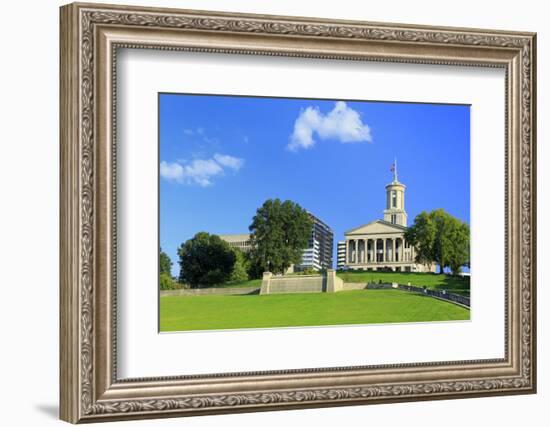 Bicentennial Capitol Mall State Park and Capitol Building-Richard Cummins-Framed Photographic Print