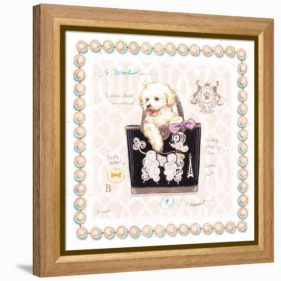 Bichon Puppy Purse-Chad Barrett-Framed Stretched Canvas