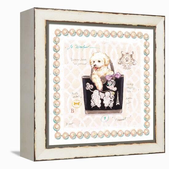 Bichon Puppy Purse-Chad Barrett-Framed Stretched Canvas