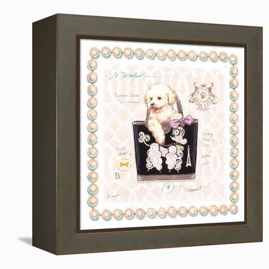 Bichon Puppy Purse-Chad Barrett-Framed Stretched Canvas