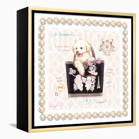 Bichon Puppy Purse-Chad Barrett-Framed Stretched Canvas