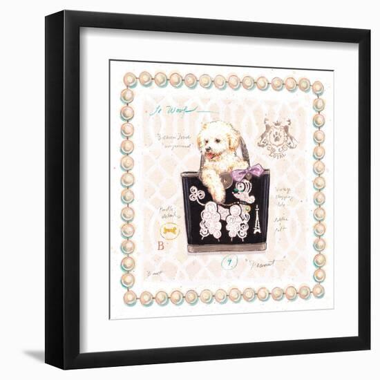 Bichon Puppy Purse-Chad Barrett-Framed Art Print