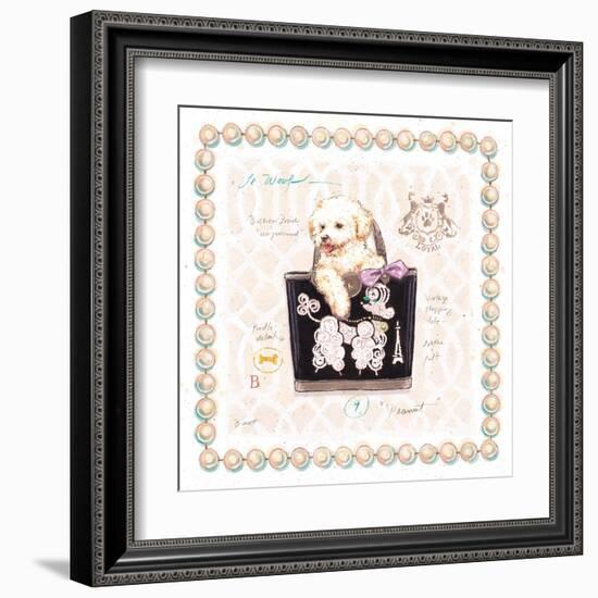 Bichon Puppy Purse-Chad Barrett-Framed Art Print