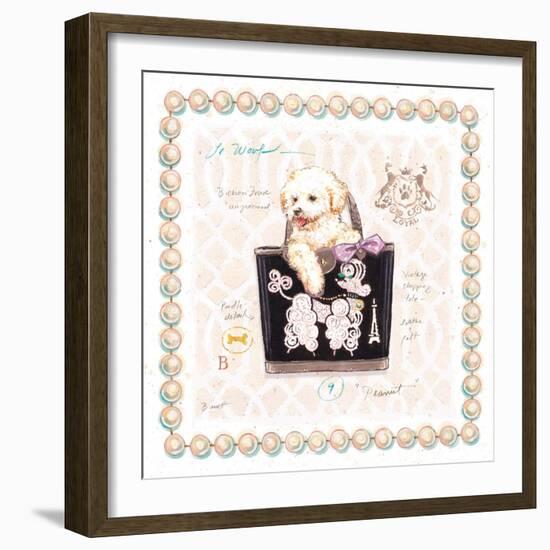 Bichon Puppy Purse-Chad Barrett-Framed Art Print