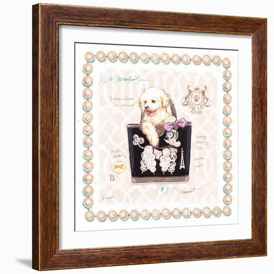 Bichon Puppy Purse-Chad Barrett-Framed Art Print