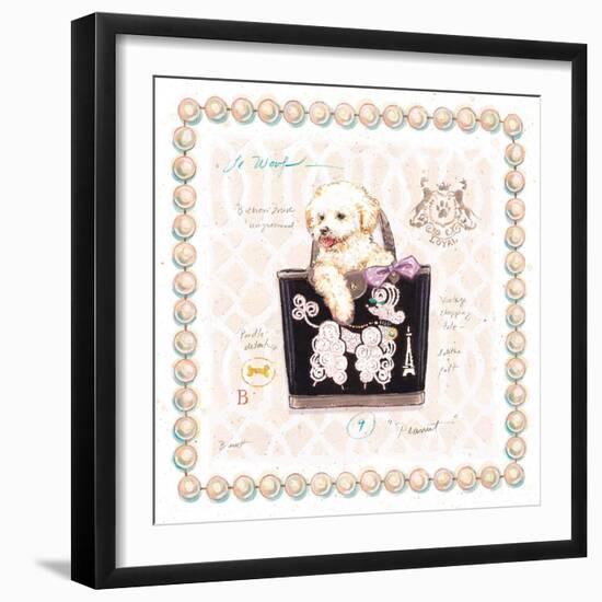 Bichon Puppy Purse-Chad Barrett-Framed Art Print