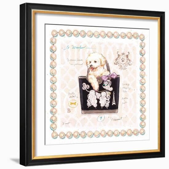 Bichon Puppy Purse-Chad Barrett-Framed Art Print