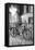 Bicycle against railing, Paris, France-Panoramic Images-Framed Premier Image Canvas