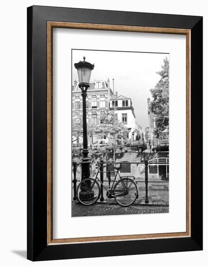 Bicycle and Lamp the Netherlands-K Jakubowska-Framed Photographic Print