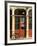 Bicycle at Entrance to the Blagen Building in Old Town, Portland, Oregon, USA-Janis Miglavs-Framed Photographic Print