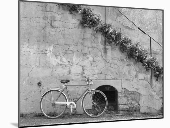 Bicycle & Cracked Wall, Einsiedeln, Switzerland 04-Monte Nagler-Mounted Photographic Print