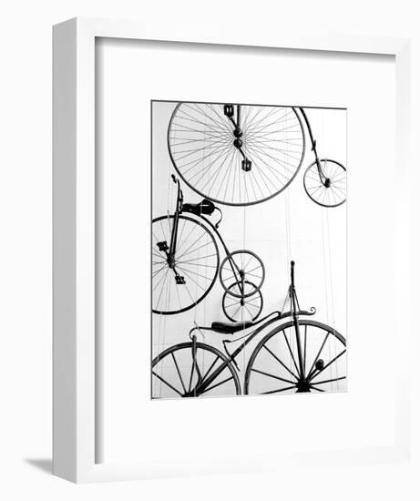 Bicycle Display at Swiss Transport Museum, Lucerne, Switzerland-Walter Bibikow-Framed Photographic Print