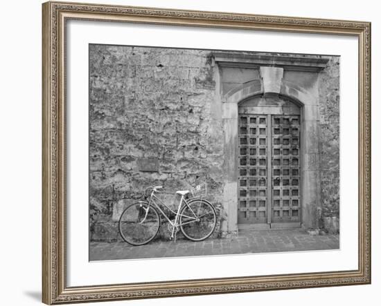 Bicycle & Door, Yverdon, Switzerland 04-Monte Nagler-Framed Photographic Print