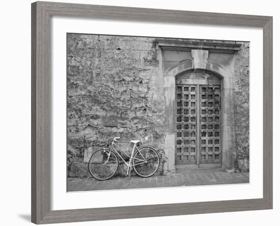 Bicycle & Door, Yverdon, Switzerland 04-Monte Nagler-Framed Photographic Print