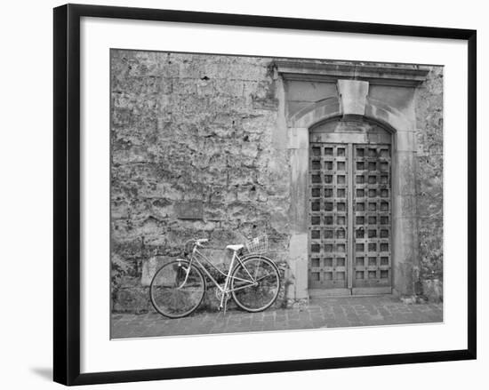 Bicycle & Door, Yverdon, Switzerland 04-Monte Nagler-Framed Photographic Print