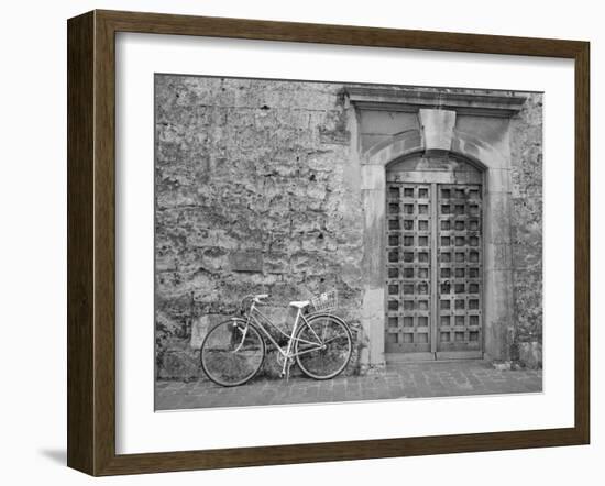 Bicycle & Door, Yverdon, Switzerland 04-Monte Nagler-Framed Photographic Print