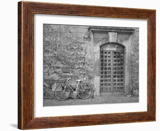 Bicycle & Door, Yverdon, Switzerland 04-Monte Nagler-Framed Photographic Print