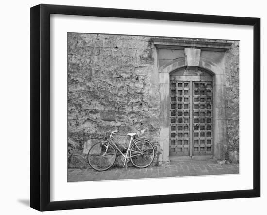 Bicycle & Door, Yverdon, Switzerland 04-Monte Nagler-Framed Photographic Print