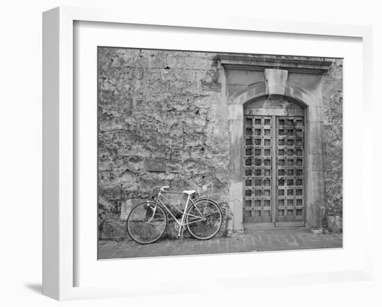 Bicycle & Door, Yverdon, Switzerland 04-Monte Nagler-Framed Photographic Print