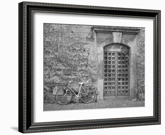 Bicycle & Door, Yverdon, Switzerland 04-Monte Nagler-Framed Photographic Print