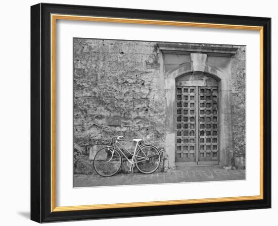 Bicycle & Door, Yverdon, Switzerland 04-Monte Nagler-Framed Photographic Print