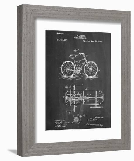 Bicycle Gearing Patent-null-Framed Art Print