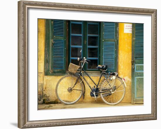 Bicycle in Hanoi, Vietnam-Tom Haseltine-Framed Photographic Print