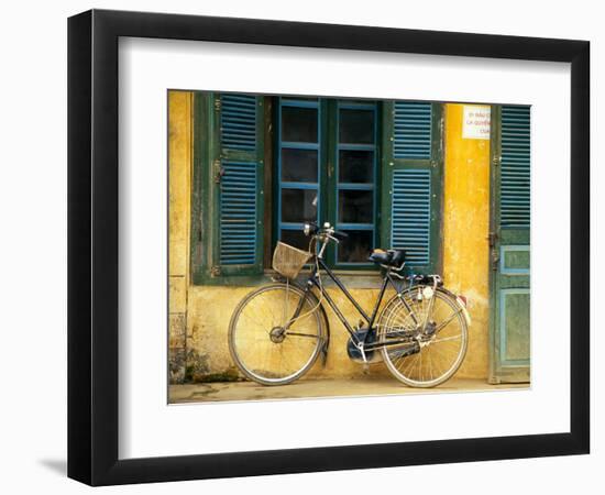 Bicycle in Hanoi, Vietnam-Tom Haseltine-Framed Photographic Print