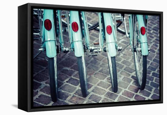 Bicycle Line Up 1-Jessica Reiss-Framed Premier Image Canvas