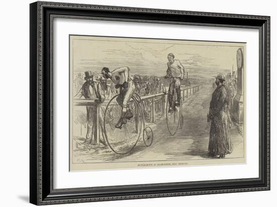 Bicycle-Match at Lillie-Bridge, West Brompton-Charles Robinson-Framed Giclee Print